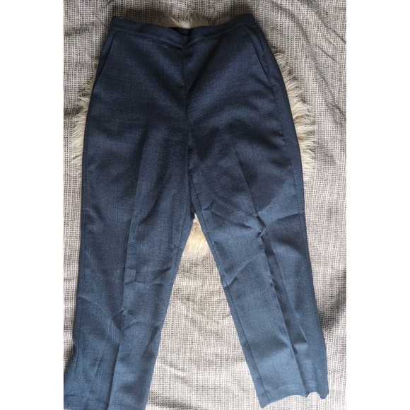 ALFRED DUNNER Light Navy Blue 2 Piece Suit Set Jacket Pants Womens 10P TwoButton - Picture 8 of 12